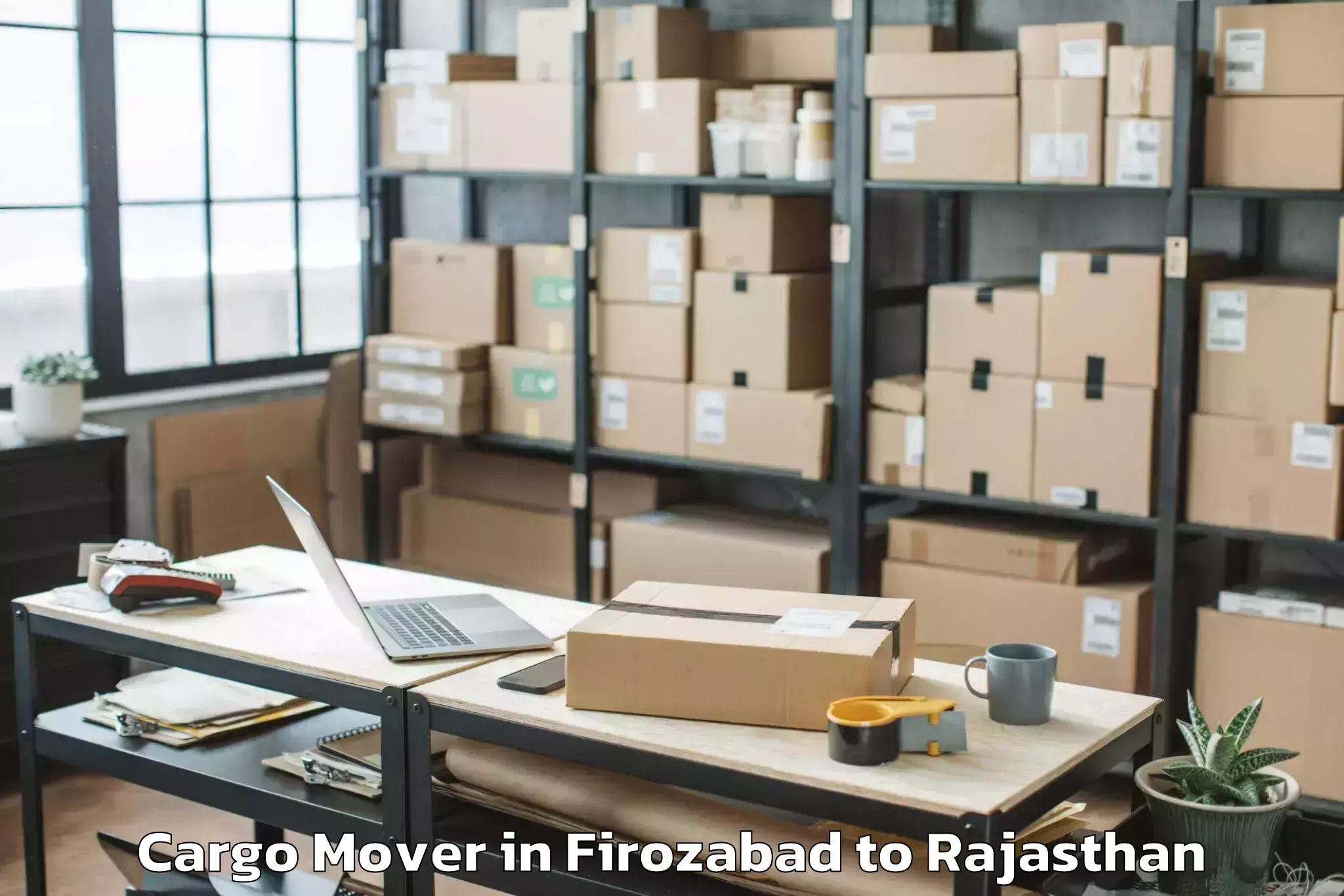 Book Firozabad to Pipalda Cargo Mover